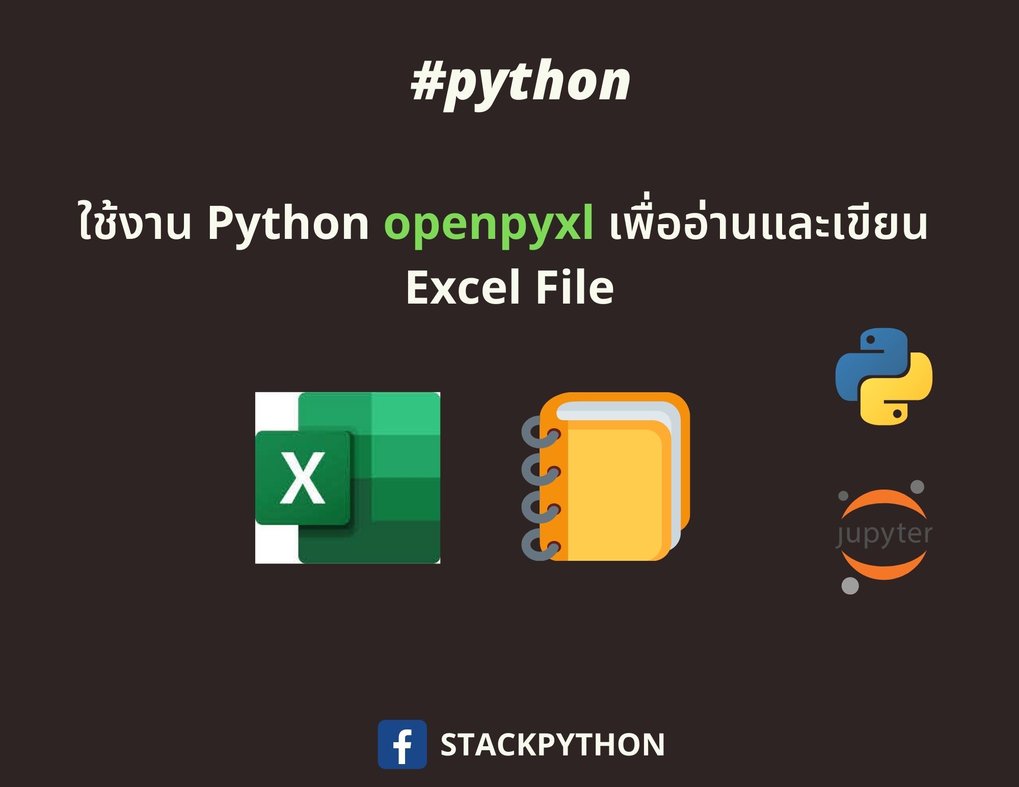 ใช้งาน Python OpenPyXL to read/write Excel