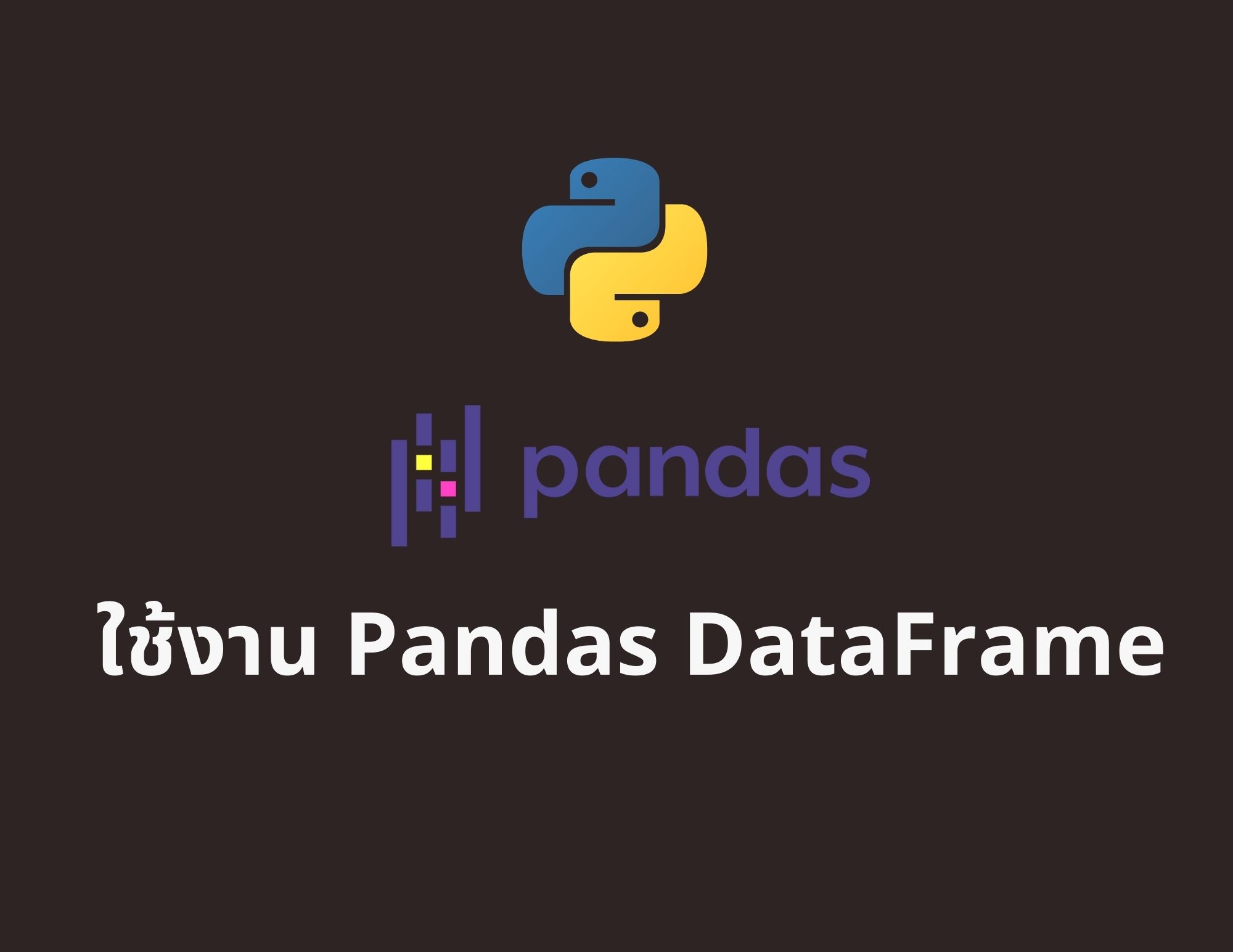 Pandas DataFrame เชื่อมต่อข้อมูล