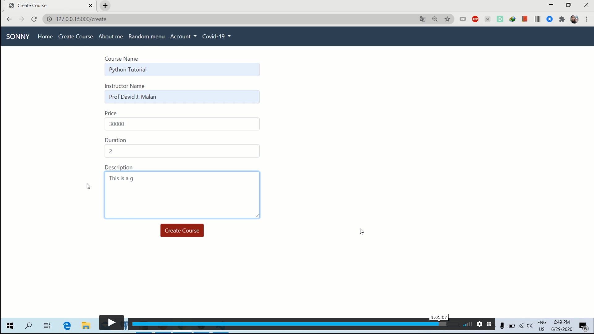 Python Web Development With Flask