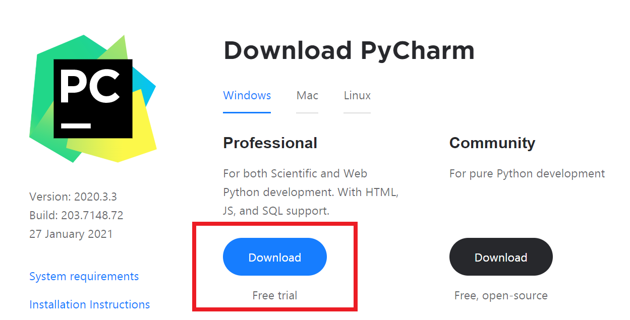 pycharm free