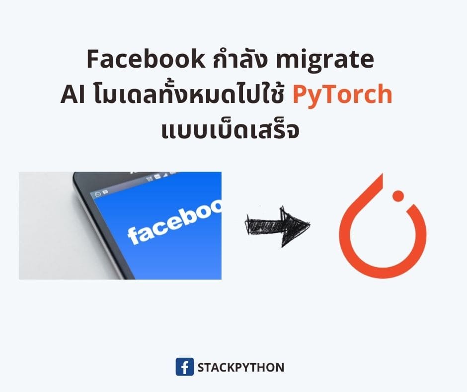 Facebook กำลัง migrate ระบบ AI ทั้งหมดไปใช้ PyTorch แบบเบ็ดเ